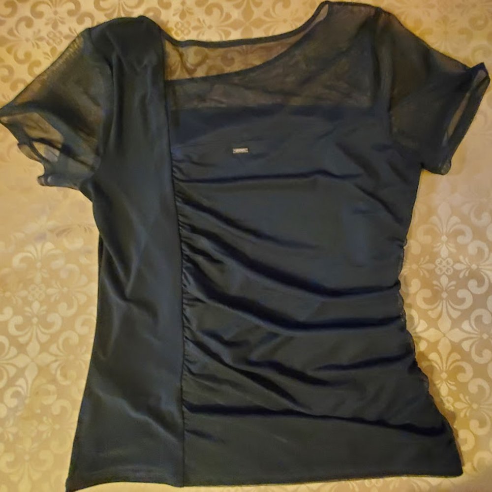 DKNY Short Sleeved Top with Rouching